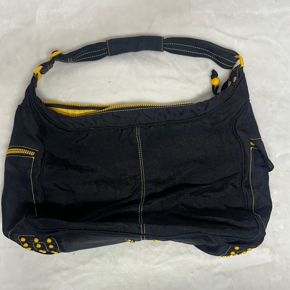 Nine West Black and Yellow Shoulder Bag Tote - Picture 1 of 16